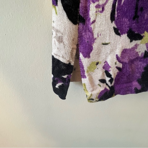 Anne Klein Medium Silk & Cashmere Long Top - Picture 5 of 6